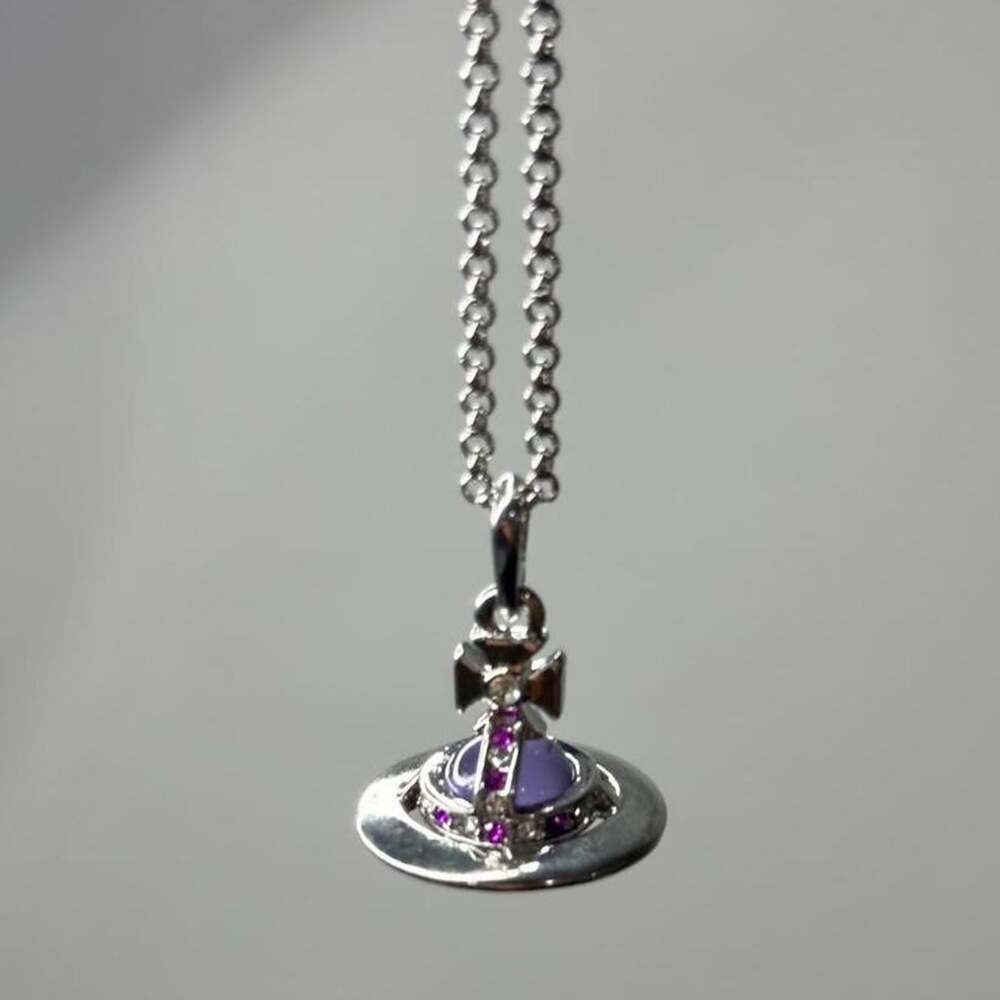 Vivienne Westwood Orb Necklace Purple Ae 71